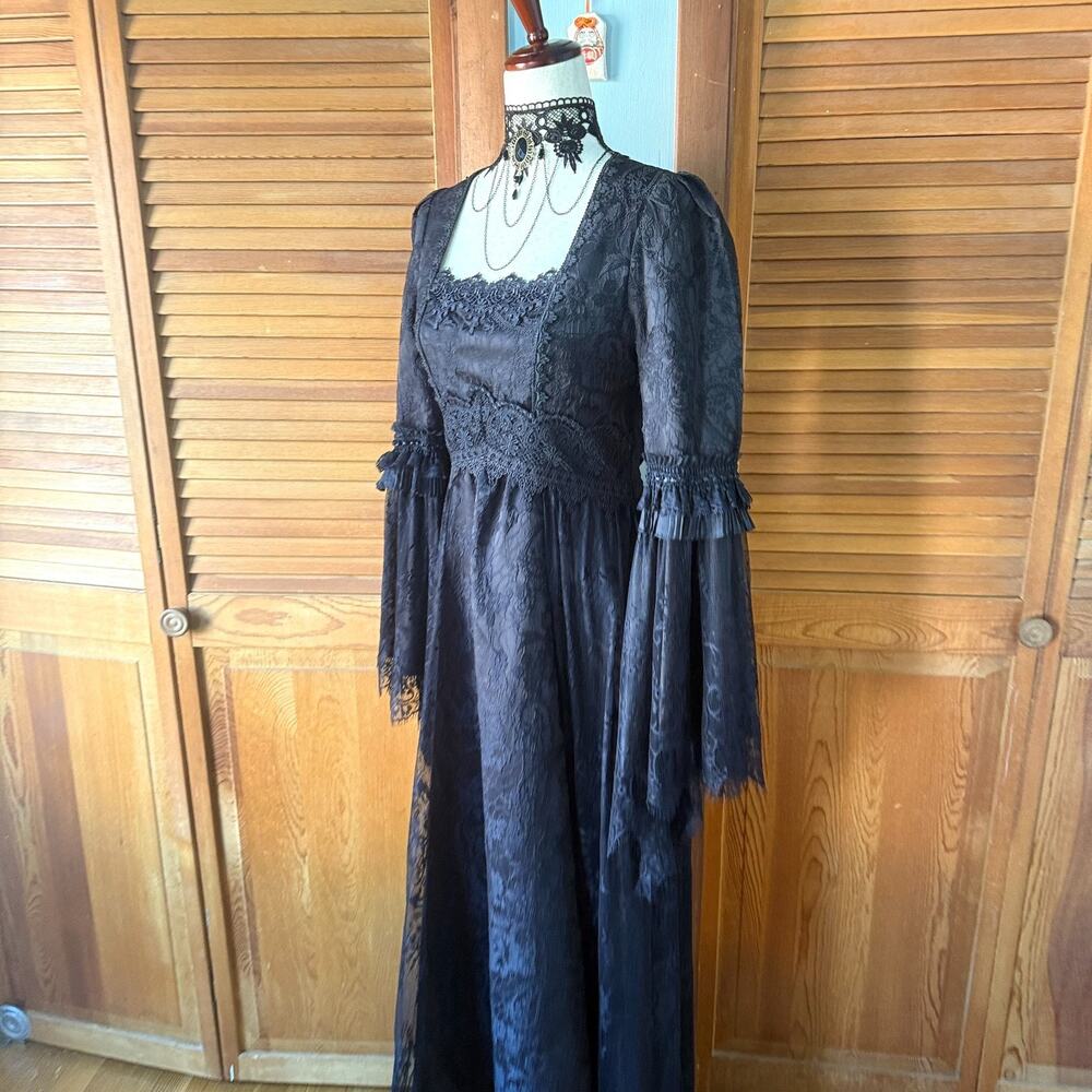 Dark in Love Gothic Victorian Vampire Medieval Ophelia's Pleasures Dress - Picture 9 of 17
